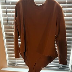 Adidas Ivy Park Brown Long Sleeve Women's bodysuit